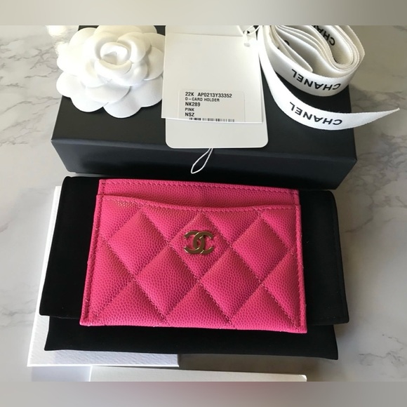 Chanel Pink Quilted Card Holder - Picture 3 of 7